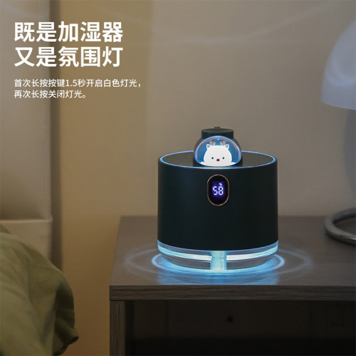 太空船加濕器usb氛圍夜燈辦公室大霧量桌面空氣霧化器禮品靜音加溼器 太空船加濕器usb氛圍夜燈辦公室大霧量桌面空氣霧化器禮品靜音加溼器