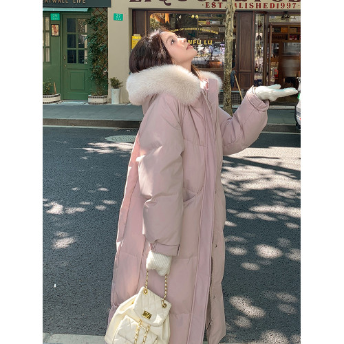 大毛領中長款羽絨棉服女2025年新款寬松棉衣冬季加厚過膝棉襖外套 大毛領中長款羽絨棉服女2025年新款寬松棉衣冬季加厚過膝棉襖外套