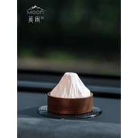 《富士山嶺》實木車用中控擺件香薰車汽車香氛擴香器擴香石高級感