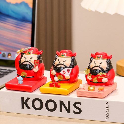 中式國潮神仙鍾馗手機架創意工位解壓支架辦公室桌面擺件文創禮品 中式國潮神仙鍾馗手機架創意工位解壓支架辦公室桌面擺件文創禮品