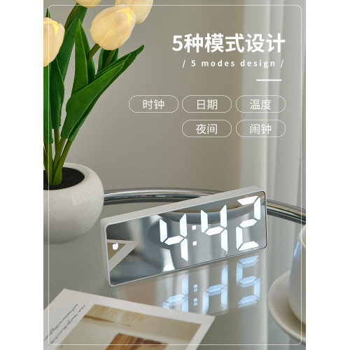 ins風LED時鍾創意電腦桌面學生宿舍電競房辦公室裝飾擺件房間好物 ins風LED時鍾創意電腦桌面學生宿舍電競房辦公室裝飾擺件房間好物