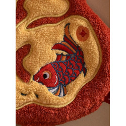 新年福字衛生間擦手巾掛式廚房超強吸水加厚速乾珊瑚絨春節擦手布