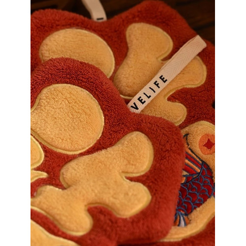 新年福字衛生間擦手巾掛式廚房超強吸水加厚速乾珊瑚絨春節擦手布 新年福字衛生間擦手巾掛式廚房超強吸水加厚速乾珊瑚絨春節擦手布