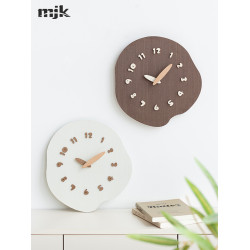 MJK北歐創意掛鍾客廳2026新款家用靜音掛牆時鐘現代簡約鍾表