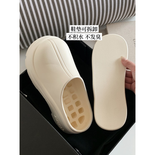 短靴女外穿時尚厚底增高懶人半拖鞋2024新款夏季防水一腳蹬穆勒鞋 短靴女外穿時尚厚底增高懶人半拖鞋2024新款夏季防水一腳蹬穆勒鞋