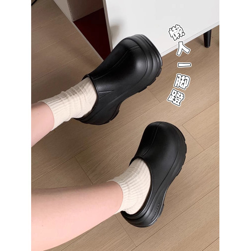 短靴女外穿時尚厚底增高懶人半拖鞋2024新款夏季防水一腳蹬穆勒鞋 短靴女外穿時尚厚底增高懶人半拖鞋2024新款夏季防水一腳蹬穆勒鞋