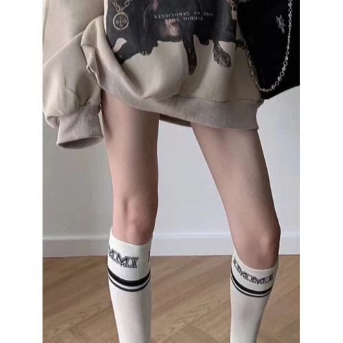 字母條紋小腿襪JK春秋季純棉襪子日系學院風中筒襪瘦腿長襪壓力襪 字母條紋小腿襪JK春秋季純棉襪子日系學院風中筒襪瘦腿長襪壓力襪