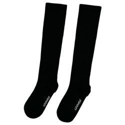 loumse 強力瘦腿壓力襪子女過膝襪外穿潮ins春秋黑色jk小腿襪長筒