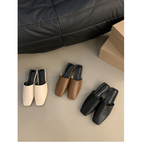 2024新款方頭軟皮單鞋涼拖鞋女夏季外穿涼鞋懶人穆勒包頭半拖鞋子 2024新款方頭軟皮單鞋涼拖鞋女夏季外穿涼鞋懶人穆勒包頭半拖鞋子