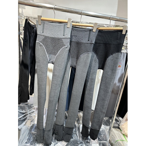 高腰魚骨棉竪條紋連腿襪收腹提臀加絨保暖外穿打底小蠻腰壓力襪女