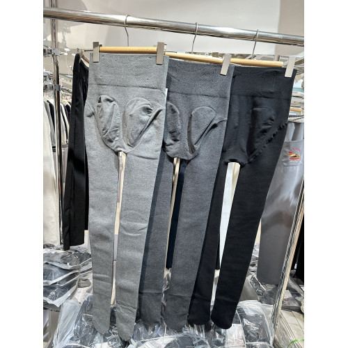 高腰魚骨棉竪條紋連腿襪收腹提臀加絨保暖外穿打底小蠻腰壓力襪女