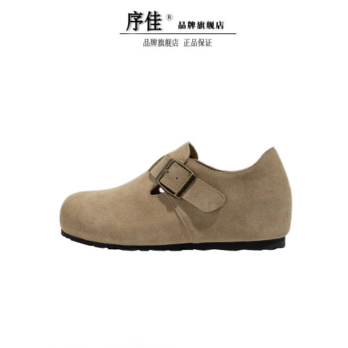 厚底內增高6cm勃肯鞋女2025秋季新款一腳蹬復古博肯單鞋豆豆樂福 厚底內增高6cm勃肯鞋女2025秋季新款一腳蹬復古博肯單鞋豆豆樂福