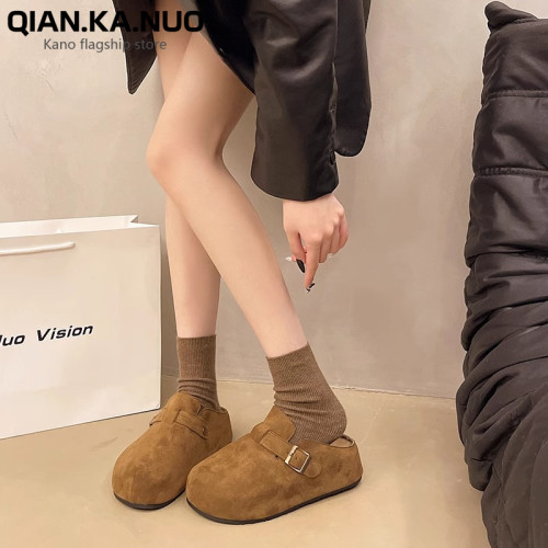 內增高勃肯鞋女2025春季新款復古厚底一腳蹬半拖鞋博肯鞋懶人外穿 內增高勃肯鞋女2025春季新款復古厚底一腳蹬半拖鞋博肯鞋懶人外穿