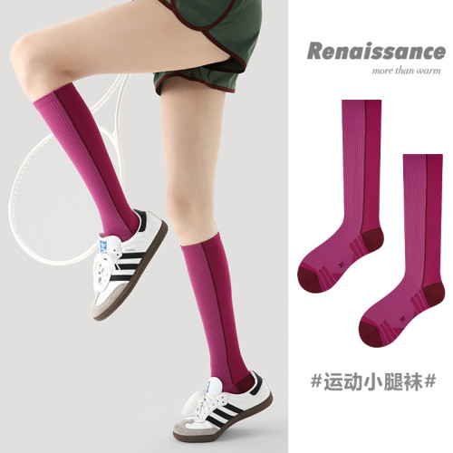 Renaissance夏季薄款中筒襪瑜珈跑步跳繩徒步健身壓力襪運動女襪 Renaissance夏季薄款中筒襪瑜珈跑步跳繩徒步健身壓力襪運動女襪