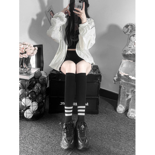 小腿壓力襪強力瘦腿騎行跑步專用運動襪跳繩瑜珈防滑高筒長襪及膝 小腿壓力襪強力瘦腿騎行跑步專用運動襪跳繩瑜珈防滑高筒長襪及膝