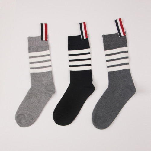 TB襪子四條杠灰色中筒襪純小腿襪短棉日系過膝襪長筒襪jk女壓力襪 TB襪子四條杠灰色中筒襪純小腿襪短棉日系過膝襪長筒襪jk女壓力襪