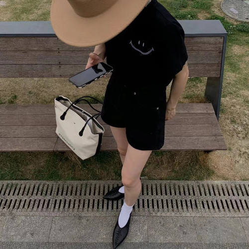 2025春夏季復古百搭真皮平底尖頭穆勒鞋女簡約小衆編織淺口單鞋女 2025春夏季復古百搭真皮平底尖頭穆勒鞋女簡約小衆編織淺口單鞋女