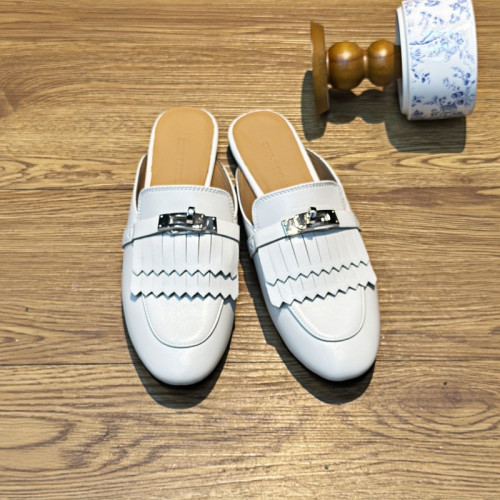 包頭半拖鞋女夏外穿穆勒鞋2025新款流蘇平底鞋拼色網紅懶人涼拖 包頭半拖鞋女夏外穿穆勒鞋2025新款流蘇平底鞋拼色網紅懶人涼拖