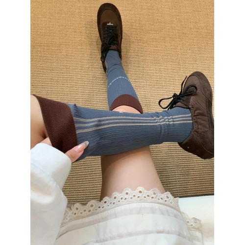 美式復古藍棕~高能女孩運動bi入壓力襪!防止肌肉腿~跑步壓力襪 美式復古藍棕~高能女孩運動bi入壓力襪!防止肌肉腿~跑步壓力襪