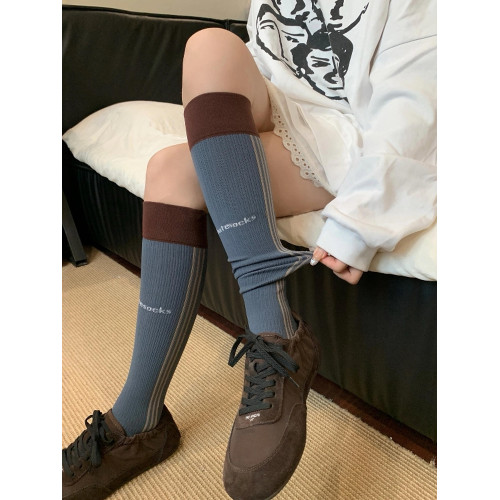 美式復古藍棕~高能女孩運動bi入壓力襪!防止肌肉腿~跑步壓力襪 美式復古藍棕~高能女孩運動bi入壓力襪!防止肌肉腿~跑步壓力襪