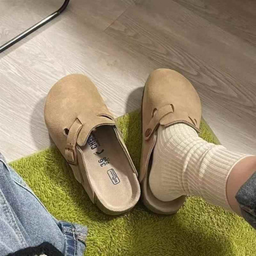 勃肯鞋女2025春夏新款懶人一腳蹬厚底休閒半托單鞋博肯包頭半拖鞋 勃肯鞋女2025春夏新款懶人一腳蹬厚底休閒半托單鞋博肯包頭半拖鞋