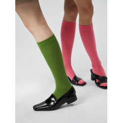 美腿塑形｜小腿襪女分段壓力襪子黑色高筒襪簡約透氣長襪