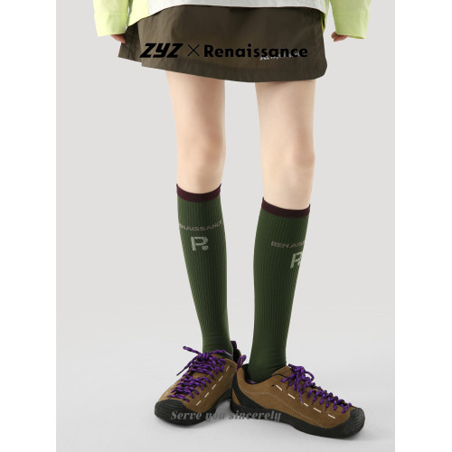 字母壓力襪小腿襪健身跳繩騎行瑜珈普拉提羽毛球棒球顯瘦綠色襪子 字母壓力襪小腿襪健身跳繩騎行瑜珈普拉提羽毛球棒球顯瘦綠色襪子