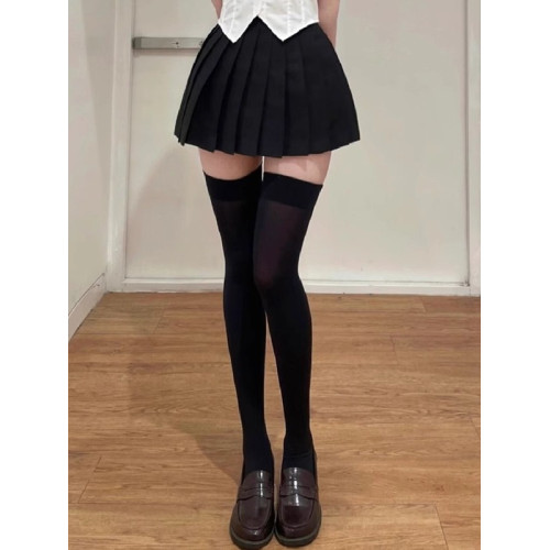 加長過膝襪70cm女春夏薄款天鵞絨長高筒襪大長腿黑絲jk壓力襪白色