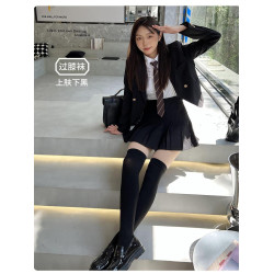 大碼拼接襪假兩件200斤顯瘦腿粗過膝襪壓力胖MM絲襪連褲襪春秋冬