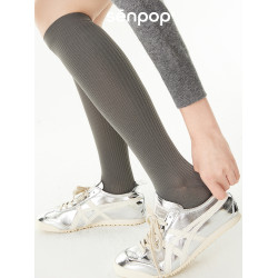 上森飛機壓力襪健身小腿襪白色跑步運動長筒襪壓縮襪騎行襪長襪子