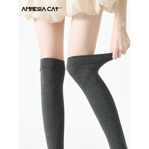 灰色小腿襪子女秋冬款純棉過膝襪瘦腿壓力襪日系長筒襪冬季高筒襪 灰色小腿襪子女秋冬款純棉過膝襪瘦腿壓力襪日系長筒襪冬季高筒襪