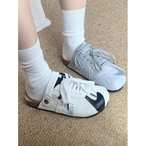 序佳兩穿平底勃肯鞋女夏外穿2025新款芭蕾舞風厚底博肯百搭涼拖鞋 序佳兩穿平底勃肯鞋女夏外穿2025新款芭蕾舞風厚底博肯百搭涼拖鞋