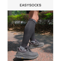 EASYSOCKS壓力襪運動長襪馬拉松襪子梯度壓力越野騎行硬拉襪長筒