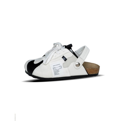 序佳法式厚底勃肯鞋女2025新款秋夏季百搭兩穿博肯包頭半拖鞋涼鞋