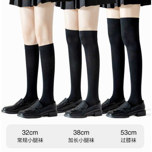 jk小腿襪女春秋款長筒襪壓力襪顯瘦學院風ins及膝半截半筒高筒襪