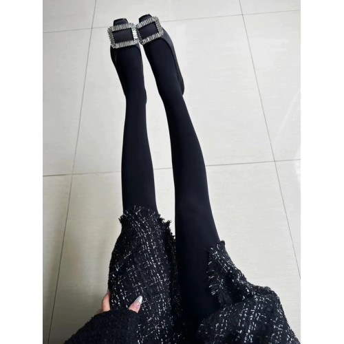 啞光超顯瘦壓力襪厚黑絲不透肉加厚秋冬打底襪連褲襪女灰色瘦腿襪