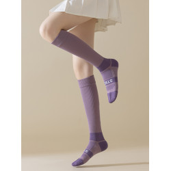 馬拉松跑步騎行高品質專業壓力襪無骨運動瑜珈小腿及膝女襪子