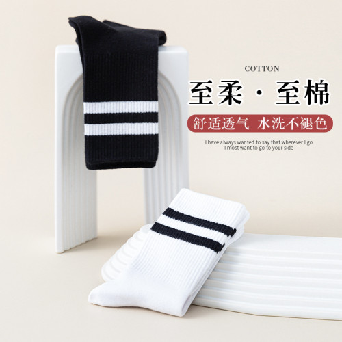 小腿襪子女春秋棉襪過膝長筒襪女夏天白色中筒襪壓力襪jk襪中長襪