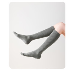 Mihimihi春夏五指瑜珈專業防滑運動長筒普拉提健身分趾小腿壓力襪