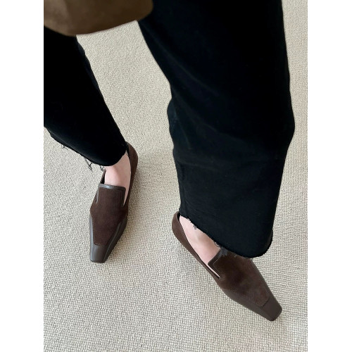 2025年真皮新款小方頭低跟女士穆勒鞋百搭氣質皮鞋瑪麗珍通勤單鞋 2025年真皮新款小方頭低跟女士穆勒鞋百搭氣質皮鞋瑪麗珍通勤單鞋