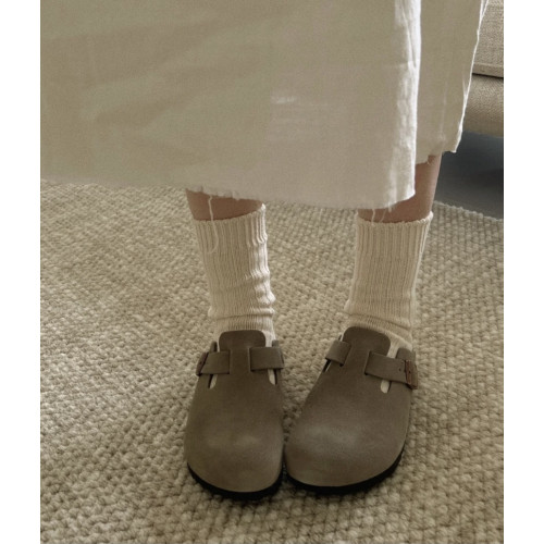 勃肯鞋男女同款真皮舒適軟木底平底純牛皮ins肯休閒純色包 頭拖鞋 勃肯鞋男女同款真皮舒適軟木底平底純牛皮ins肯休閒純色包 頭拖鞋