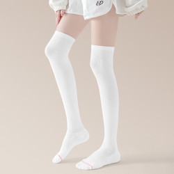 UMAY瑜珈襪女過膝長筒襪防滑壓力襪運動襪透氣保暖