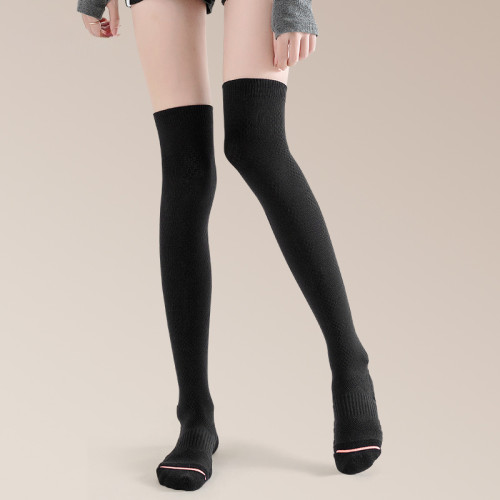 UMAY瑜珈襪女過膝長筒襪防滑壓力襪運動襪透氣保暖