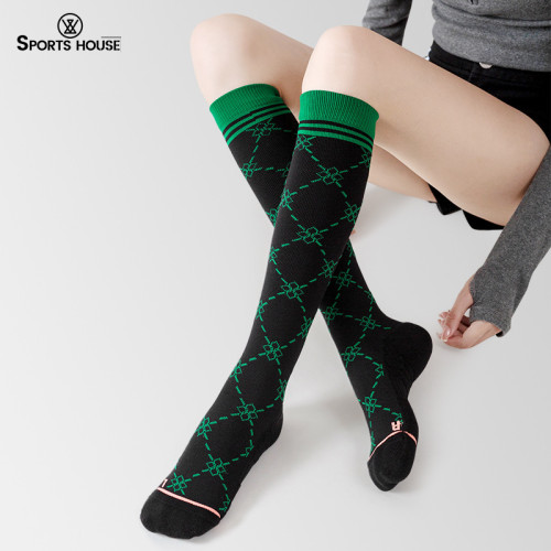 Sport's House運動之家襪女長筒小腿強力瘦腿瑜珈跑步壓力襪防滑