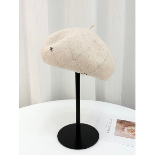 貝雷帽女士秋冬新款優雅氣質羊毛帽子毛呢帽百搭蓓蕾帽氣質畫家帽 貝雷帽女士秋冬新款優雅氣質羊毛帽子毛呢帽百搭蓓蕾帽氣質畫家帽