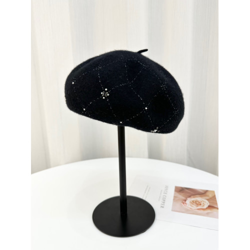 貝雷帽女士秋冬新款優雅氣質羊毛帽子毛呢帽百搭蓓蕾帽氣質畫家帽 貝雷帽女士秋冬新款優雅氣質羊毛帽子毛呢帽百搭蓓蕾帽氣質畫家帽