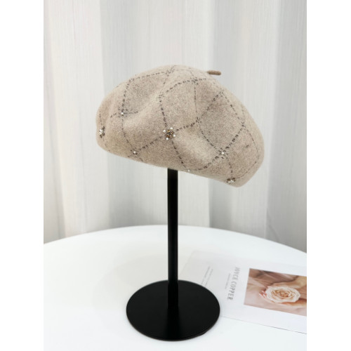 貝雷帽女士秋冬新款優雅氣質羊毛帽子毛呢帽百搭蓓蕾帽氣質畫家帽 貝雷帽女士秋冬新款優雅氣質羊毛帽子毛呢帽百搭蓓蕾帽氣質畫家帽