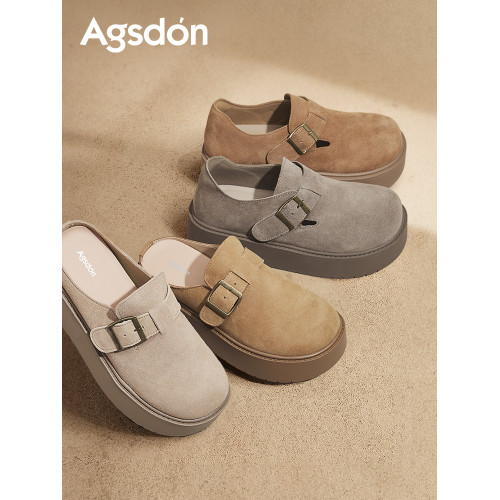 奧古獅登厚底全包勃肯鞋女2025新款秋季一腳蹬軟底單鞋超火博肯鞋 奧古獅登厚底全包勃肯鞋女2025新款秋季一腳蹬軟底單鞋超火博肯鞋