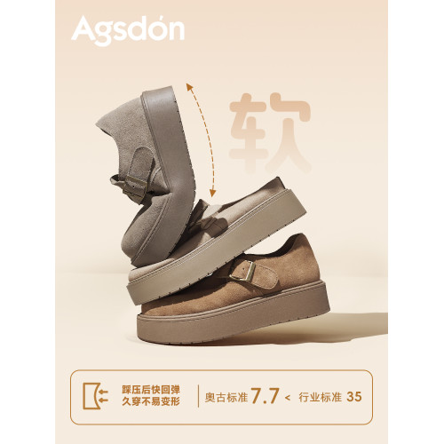 奧古獅登厚底全包勃肯鞋女2025新款秋季一腳蹬軟底單鞋超火博肯鞋 奧古獅登厚底全包勃肯鞋女2025新款秋季一腳蹬軟底單鞋超火博肯鞋