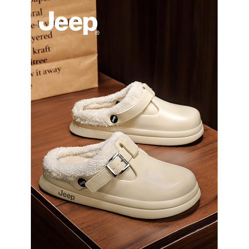JEEP加絨勃肯鞋女冬外穿2025新款毛毛棉拖冬季半拖厚底洞洞棉拖鞋 JEEP加絨勃肯鞋女冬外穿2025新款毛毛棉拖冬季半拖厚底洞洞棉拖鞋